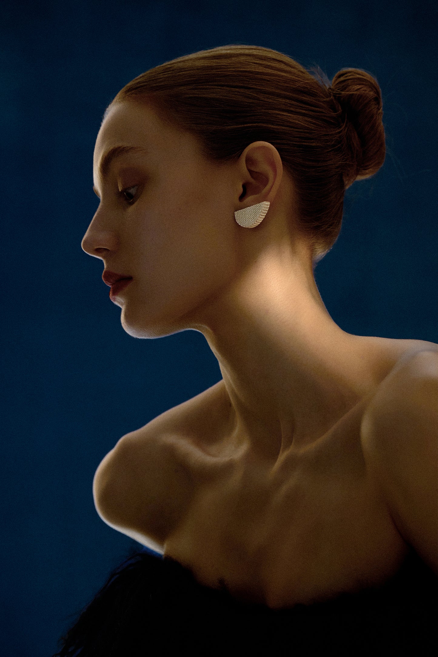 浮光链条半圆形耳环 FLOW Semicircle Earrings