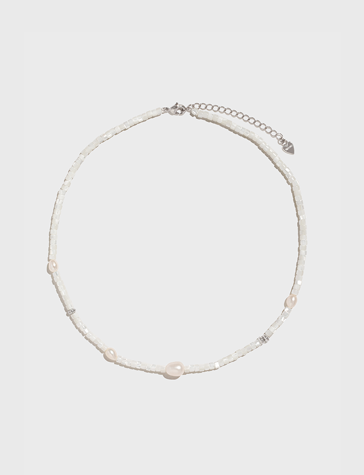 白贝母珍珠项链Pearl Necklace – WensJewels