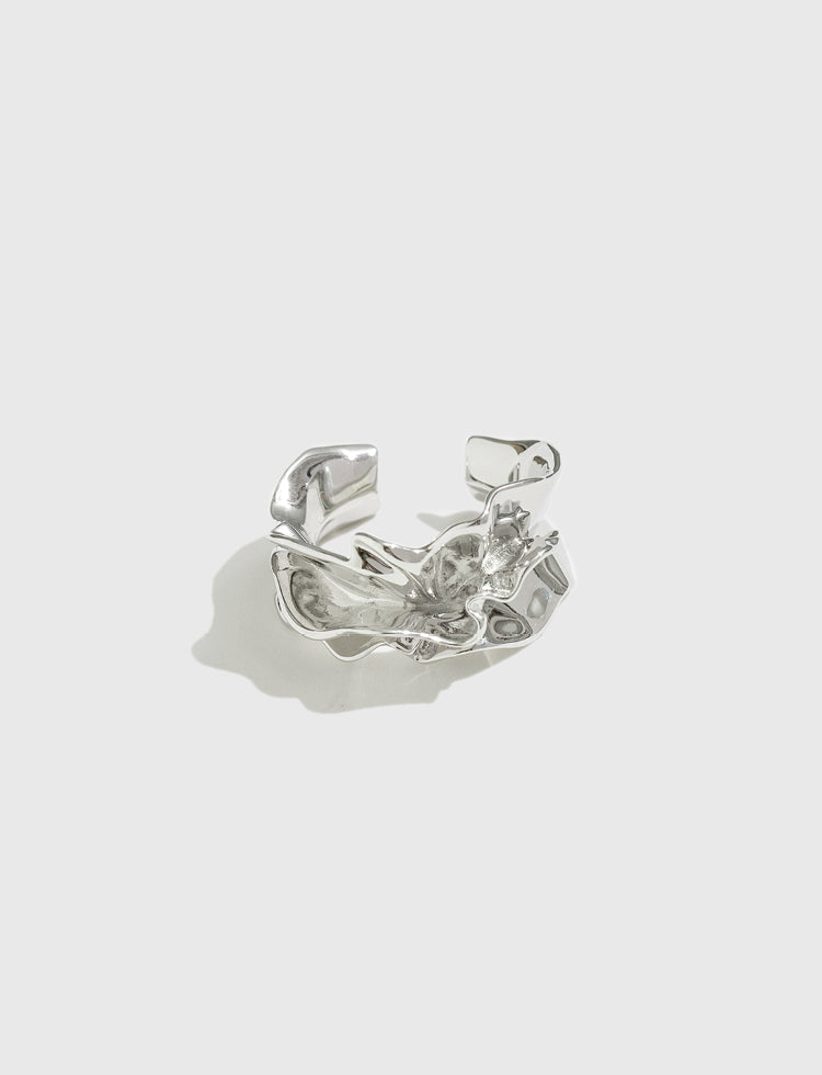抽象裙摆造型开口戒指 Serpentine Artistic Open Ring