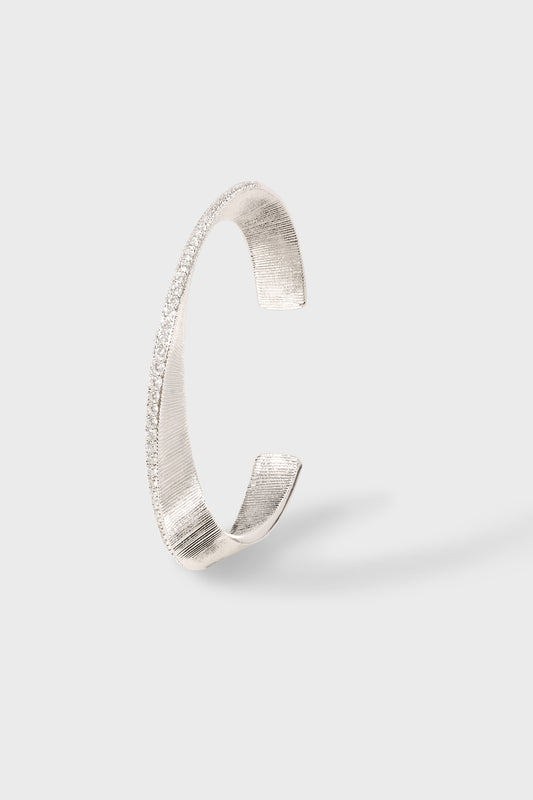 密镶锆石拉丝手镯 Star Orbit Zicron Cuff