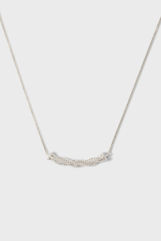 密镶锆石链条纽花项链 Starlink Zicron Necklace