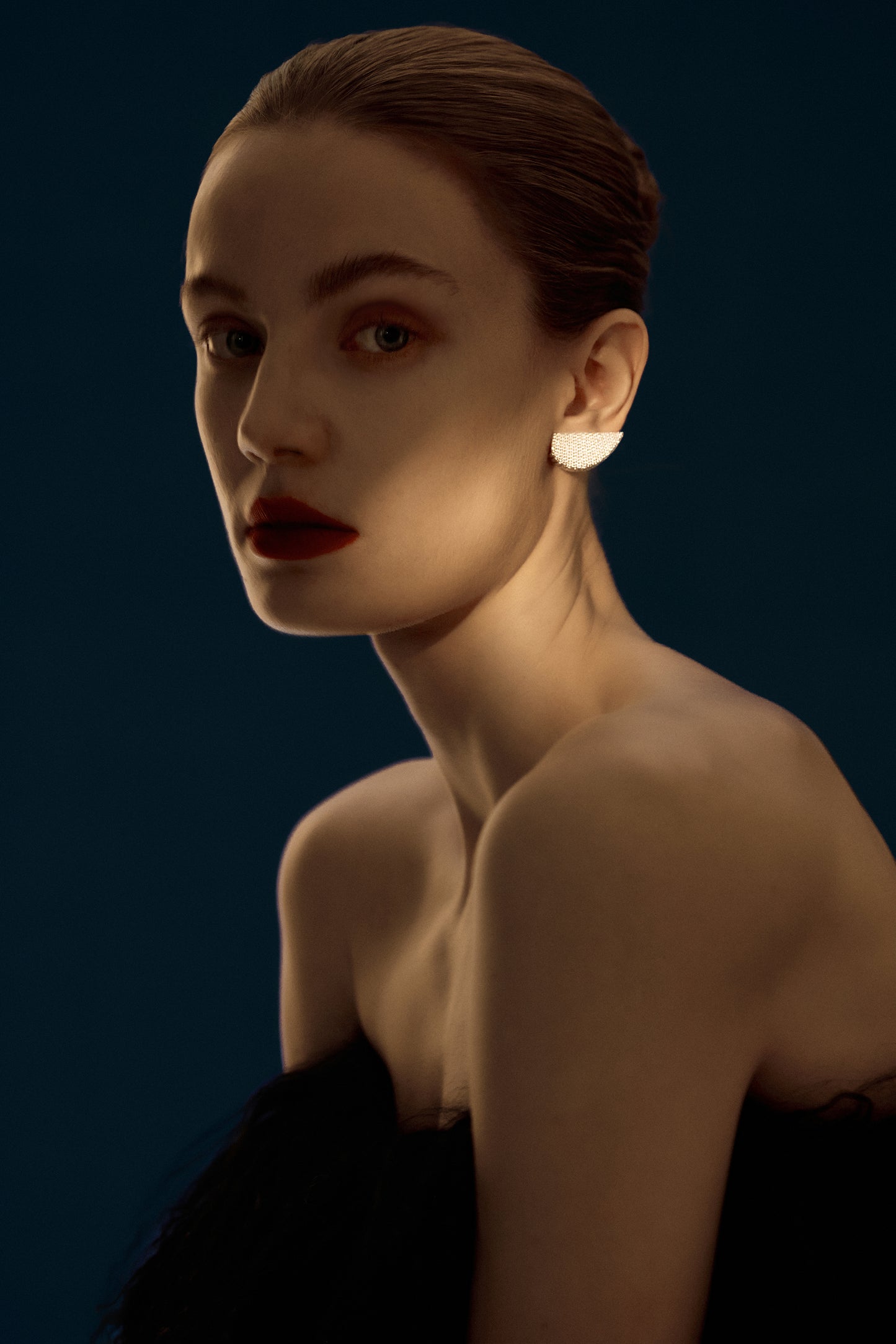 浮光链条半圆形耳环 FLOW Semicircle Earrings