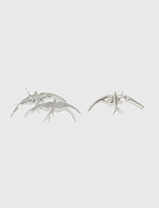 飞鸟不对称耳环 Stray Birds Asymmetry Earrings