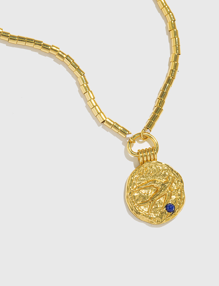 飞鸟金币项链 Stray Birds Gold Coin Necklace