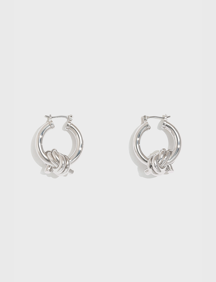 简约绳结耳环 Knot Earrings