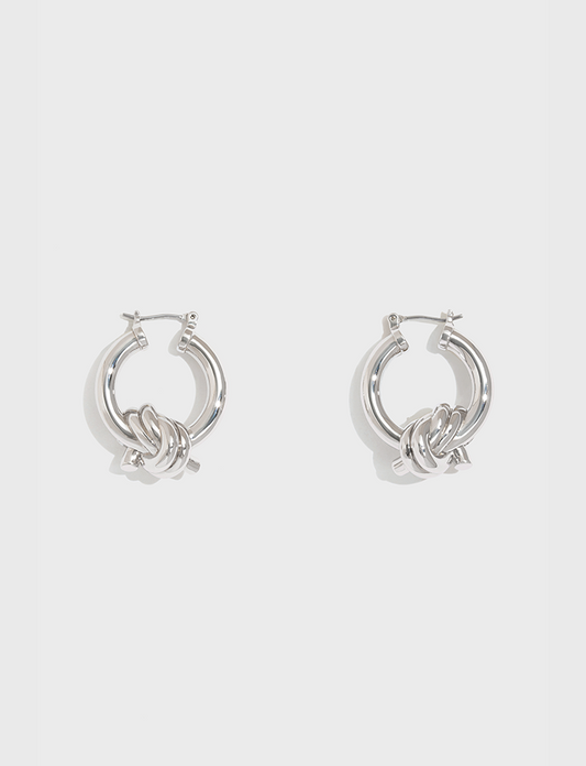 简约绳结耳环 Knot Earrings