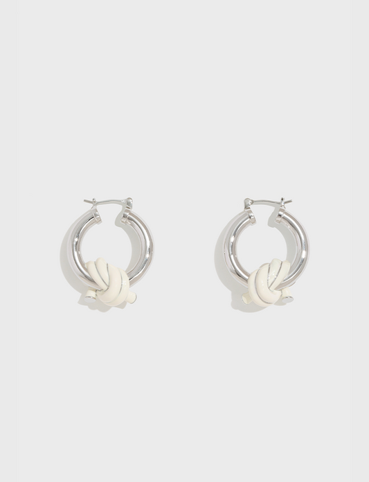 珐琅绳结耳环 Knot Enamel Earrings