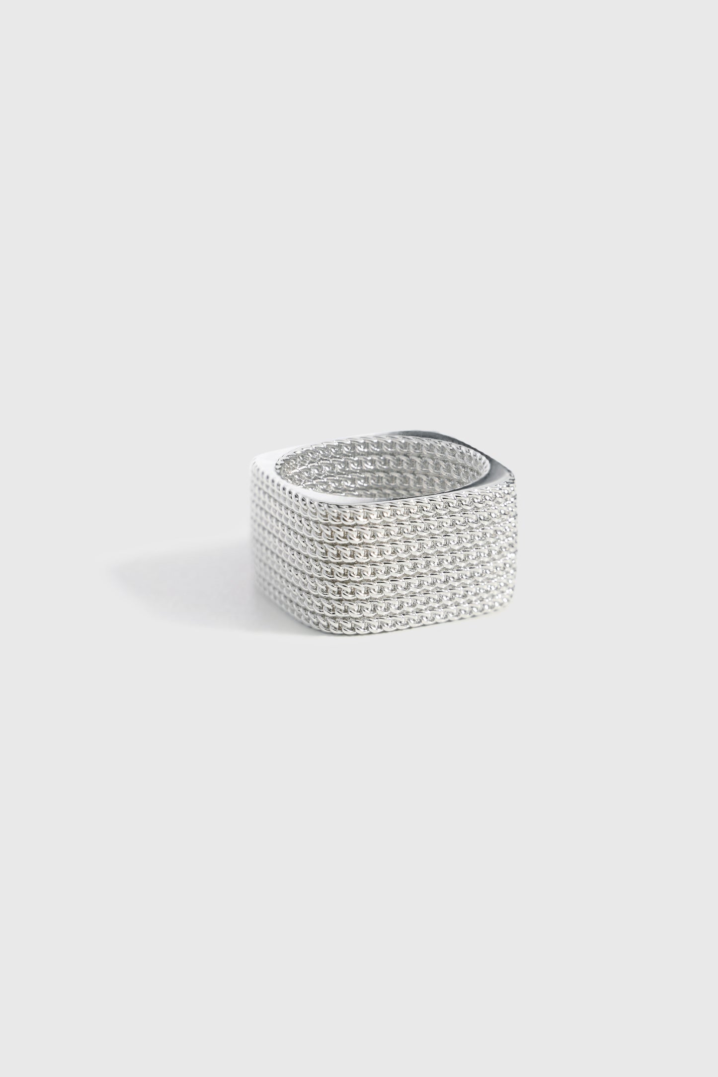 浮光链条闪耀方形戒指 FLOW Square Ring