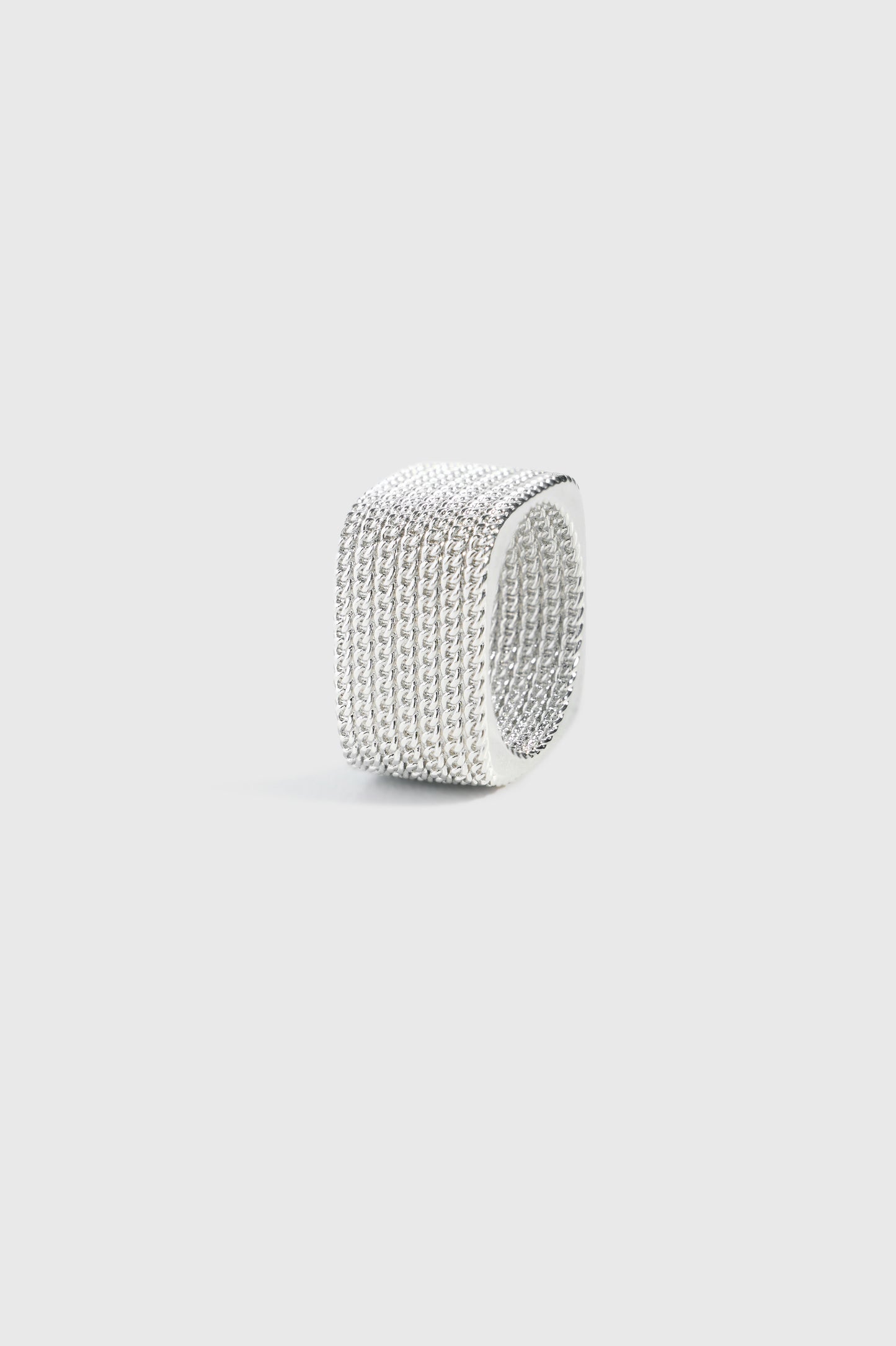 浮光链条闪耀方形戒指 FLOW Square Ring