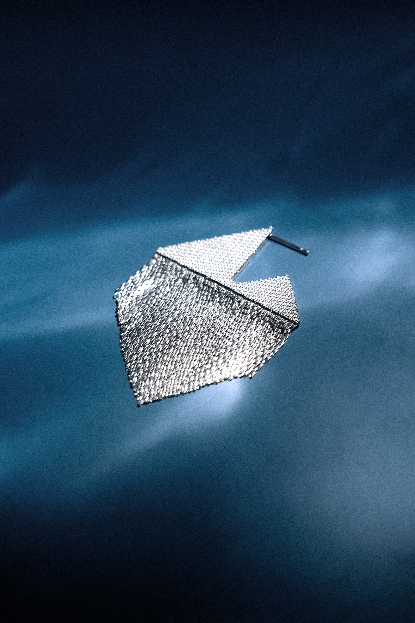 浮光菱形流苏链条耳环（大款单只）FLOW Tassels Single Earrings