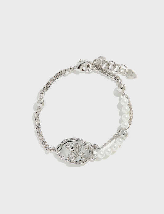 浮雕串珍珠手链 Embossed Shell Pearl Bracelet